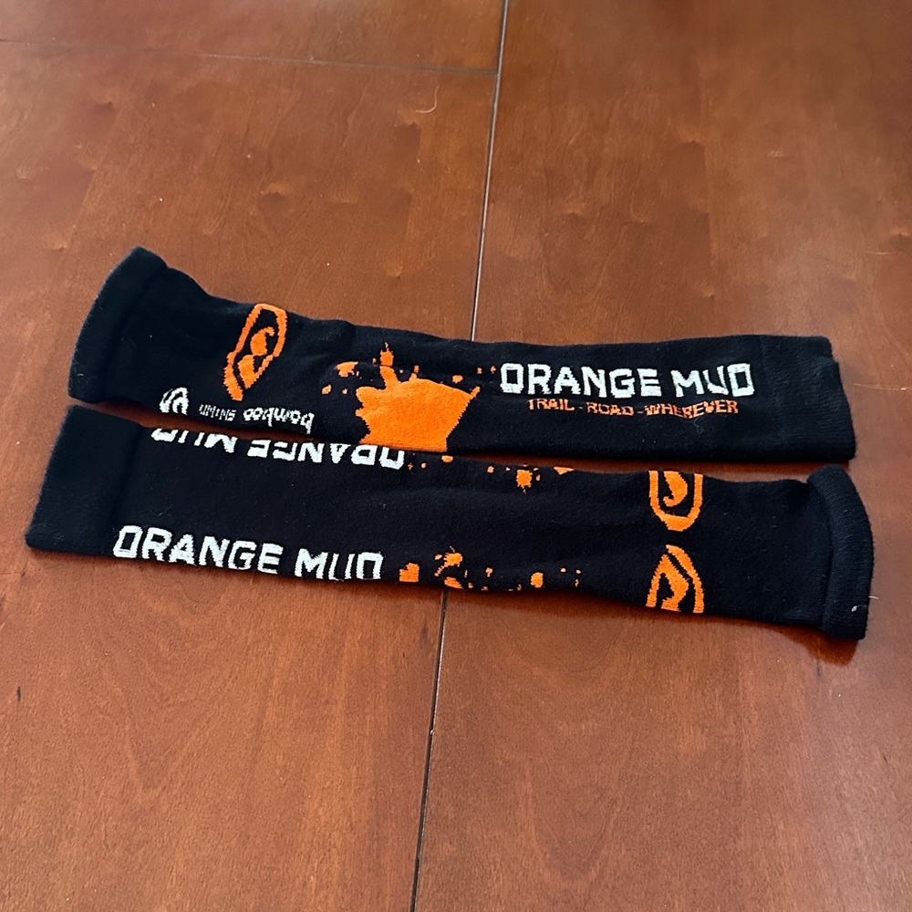 Orange Mud Arm Warmers Small
